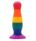 Разноцветная анальная пробка COLOURFUL PLUG - 10,5 см.