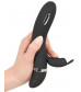 Черный вибратор-кролик с электростимуляцией E-Stim Rabbit Vibrator - 19,3 см.