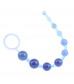 Голубая анальная цепочка Sassy Anal Beads - 26,7 см.