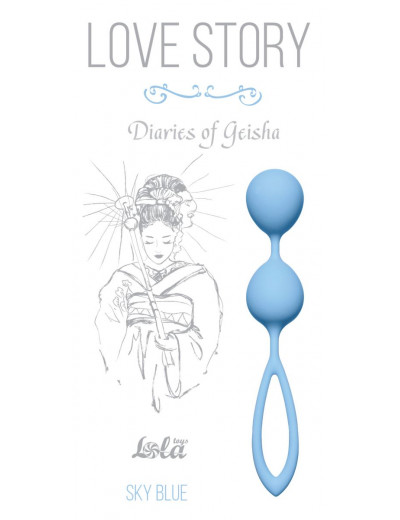 Голубые вагинальные шарики Diaries of a Geisha