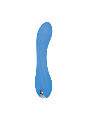 Голубой вибратор для G-точки Blue Crush - 11,9 см.