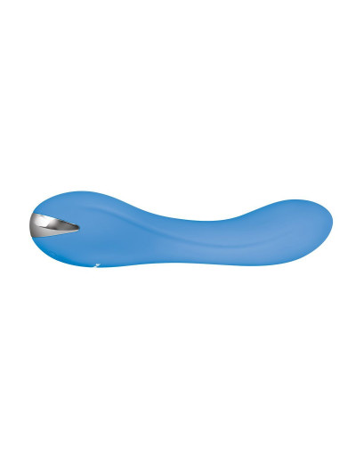 Голубой вибратор для G-точки Blue Crush - 11,9 см.