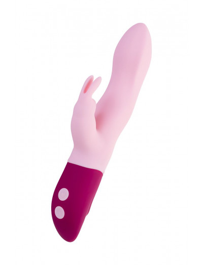 Розовый вибратор-кролик Hello Rabbit - 24,5 см.