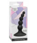 Чёрная анальная пробка Ribbed Plug Black - 10,5 см.
