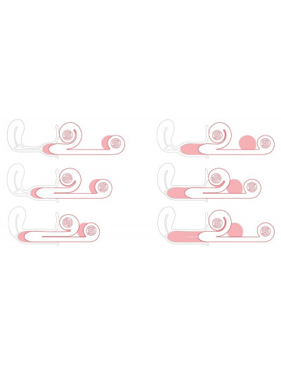 Уникальный розовый вибромассажер-улитка для двойной стимуляции Snail Vibe