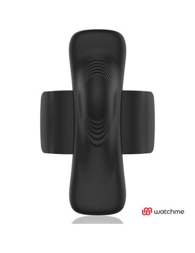 Черная вибровкладка в трусики с пультом-часами Anne s Desire Vibro Panty Wireless Watchme
