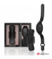Черная вибровкладка в трусики с пультом-часами Anne s Desire Vibro Panty Wireless Watchme