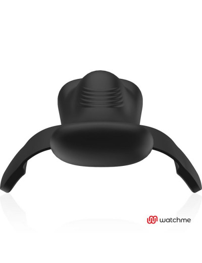 Черная вибровкладка в трусики с пультом-часами Anne s Desire Vibro Panty Wireless Watchme