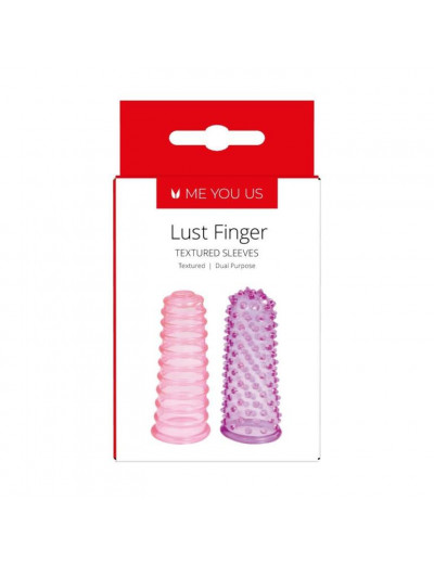 Набор из 2 насадок на пальцы Lust Fingers Sleeve