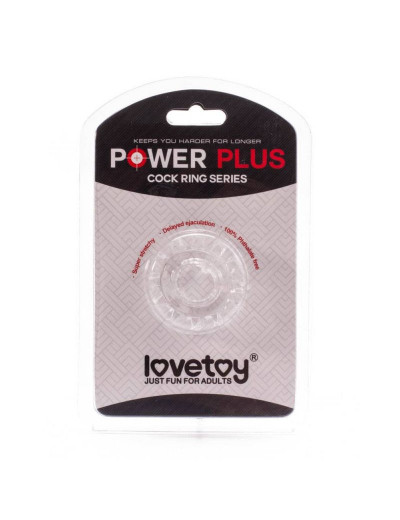 Прозрачное кольцо с лучиками POWER PLUS Cockring