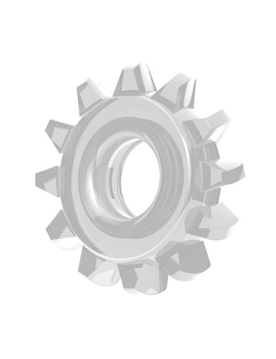 Прозрачное кольцо с лучиками POWER PLUS Cockring