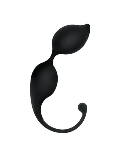Чёрные вагинальные шарики TRIGGER SILICONE BLACKY