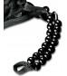 Черные трусики Crotchless Pleasure Pearls S-M-L с бусинами и анальным стимулятором