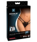 Черные трусики Crotchless Pleasure Pearls S-M-L с бусинами и анальным стимулятором