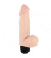 Телесный вибратор SO REAL MULTISPEED VIBRATING 6INCH DONG - 15 см.