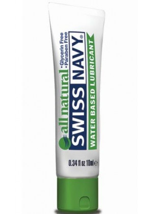 Гипоаллергенный лубрикант Swiss Navy All Natural Water Base Lubricant - 10 мл.
