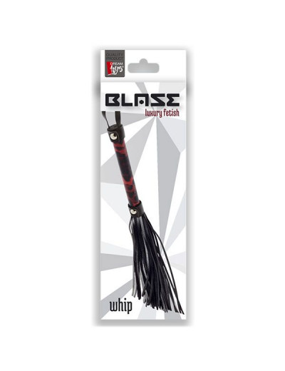 Чёрно-красная плеть BLAZE FLOGGER - 43 см.