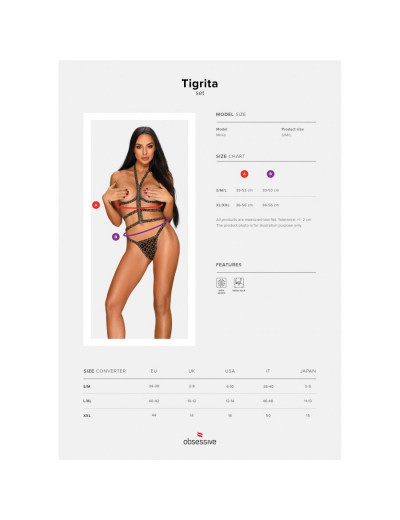 Хищный комплект Tigrita с открытым декольте