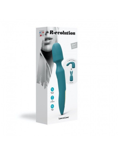 Многофункциональный вибромассажер R-evolution - 20,5 см.