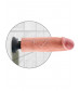 Телесный вибратор со съемной присоской 10  Vibrating Cock - 25,4 см.