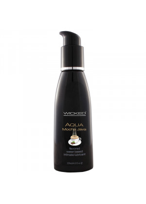 Лубрикант со вкусом кофе мокко Wicked Aqua Mocha Java - 120 мл.