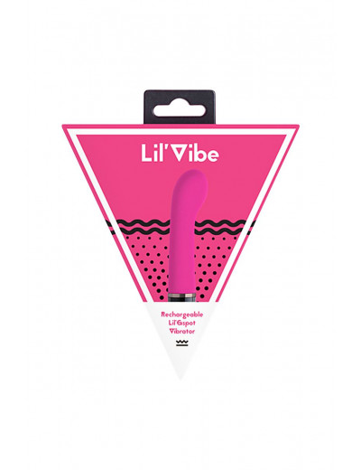Розовый силиконовый мини-вибратор Lil Gspot - 13 см.