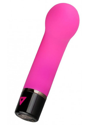 Розовый силиконовый мини-вибратор Lil Gspot - 13 см.