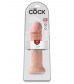 Фаллоимитатор-гигант телесного цвета на присоске 11  Cock - 28 см.