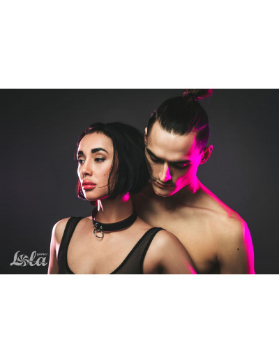 Черно-красный ошейник Cabaret