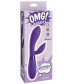 Фиолетовый вибратор-кролик #bestever Silicone Vibrator - 21,2 см.