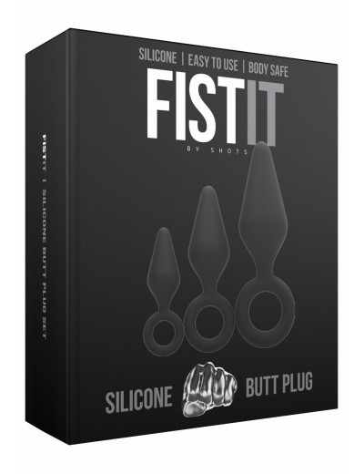 Набор из 3 анальных пробок Silicone Butt Plug Set