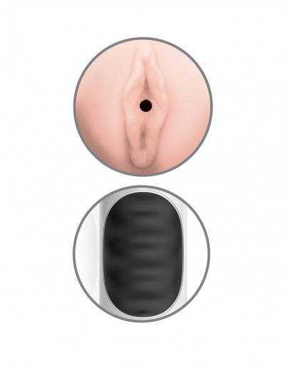 Мастурбатор-вагина Mega Grip Vibrating Stroker Pussy