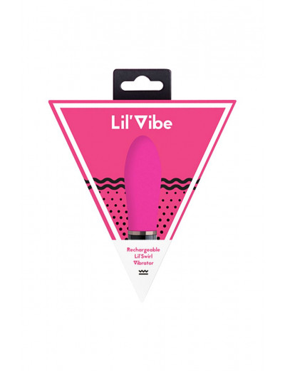 Розовый силиконовый мини-вибратор Lil Swirl - 10 см.