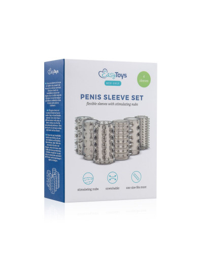 Набор из 6 дымчатых насадок Penis Sleeve Set
