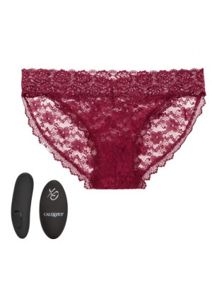 Кружевные трусики с клиторальным вибратором Remote Control Panty Set S/M