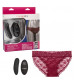 Кружевные трусики с клиторальным вибратором Remote Control Panty Set S/M