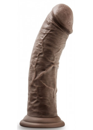 Коричневый фаллоимитатор 8 Inch Cock With Suction Cup - 20,3 см.