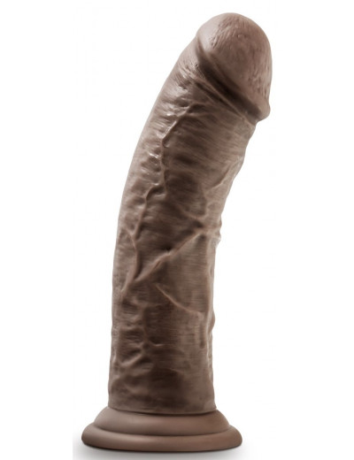 Коричневый фаллоимитатор 8 Inch Cock With Suction Cup - 20,3 см.