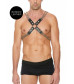 Черная мужская портупея Chain And Chain Harness