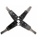 Черная мужская портупея Chain And Chain Harness