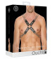 Черная мужская портупея Chain And Chain Harness