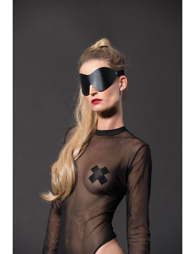 Черная сплошная маска на глаза PREMIUM EYE MASK