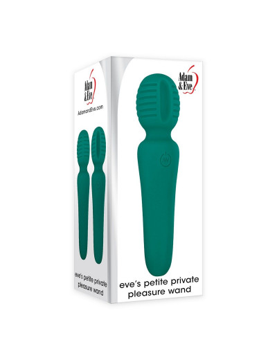Зеленый мини-wand Eve s Petite Private Pleasure Wand - 14,8 см.