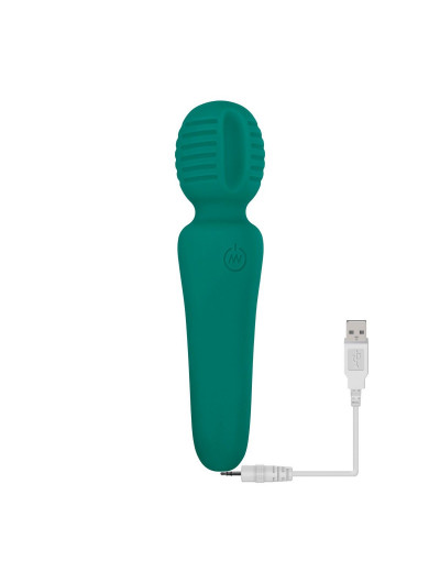 Зеленый мини-wand Eve s Petite Private Pleasure Wand - 14,8 см.