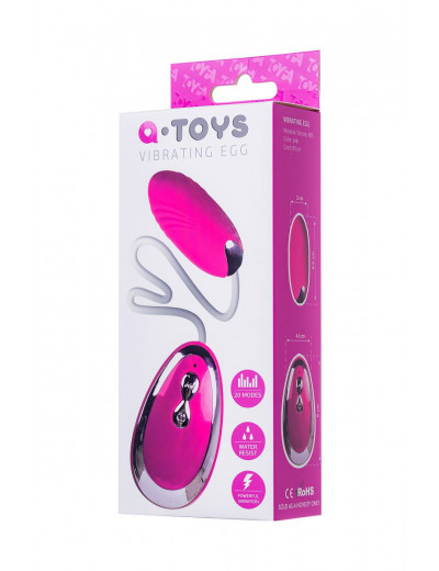 Розовое виброяйцо A-Toys - 6,5 см.