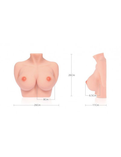 Мастурбатор-грудь в натуральную величину Bouncing Series TITTIES C