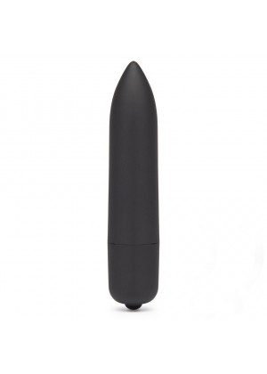 Черная вибропуля X-Basic Bullet Long One Speed - 9 см.