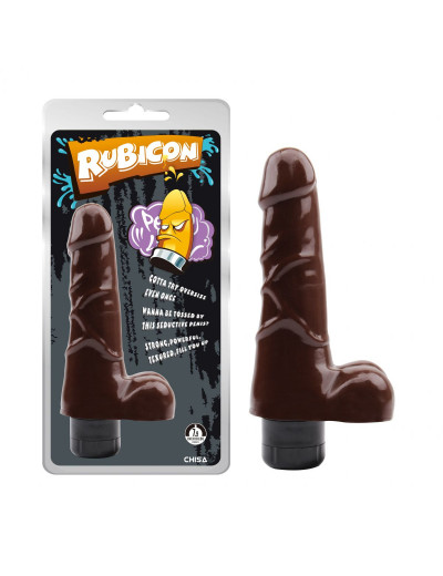 Коричневый вибратор-реалистик Verve Vibe Cock - 19 см.