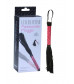 Аккуратная плетка с розовой рукоятью Passionate Flogger - 39 см.