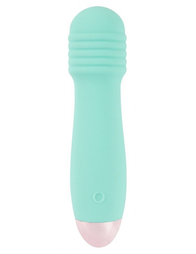 Мятный мини-вибратор Cuties Mini - 12,5 см.